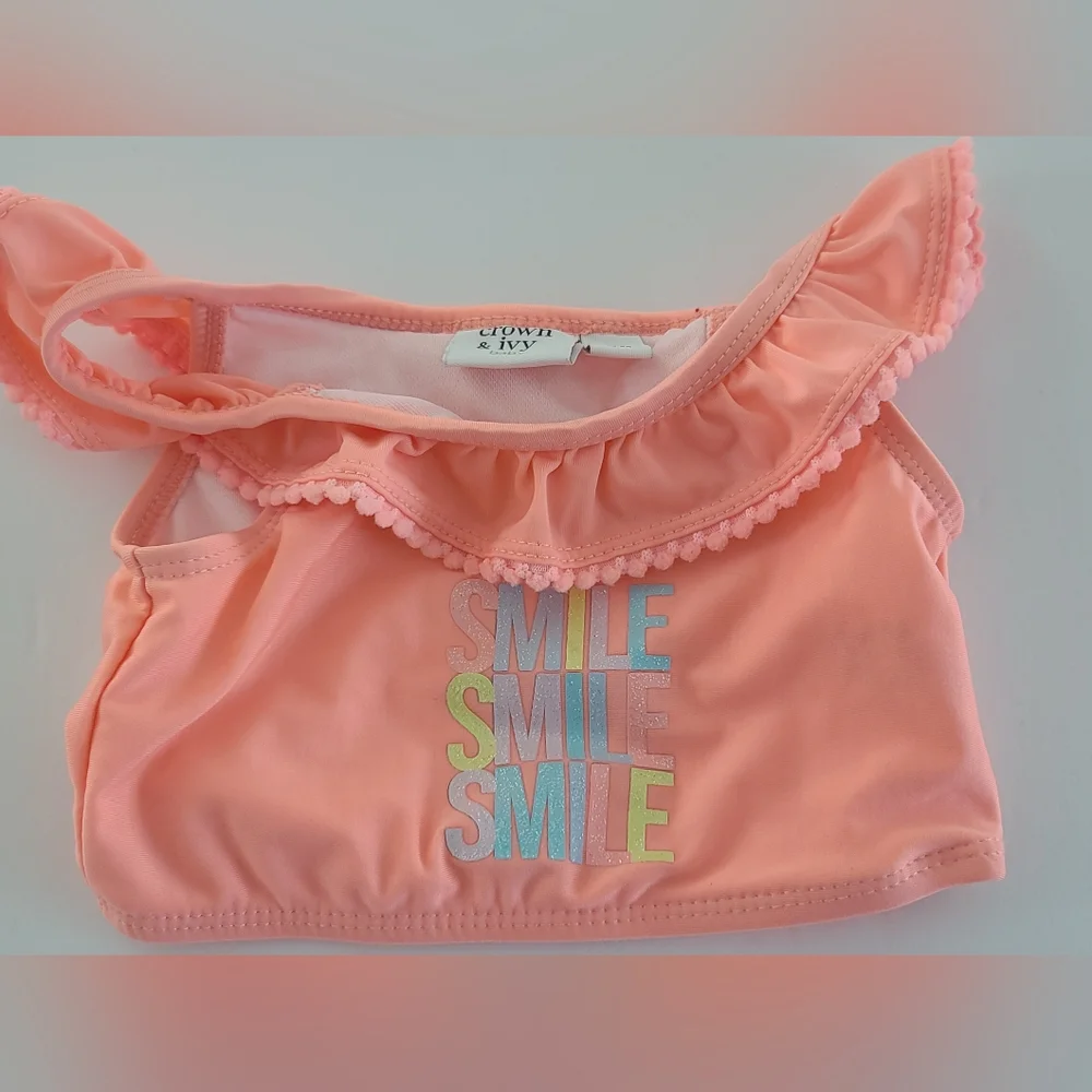 Crown & Ivy Baby Girl Swimsuit Two Piece Size 24 Months